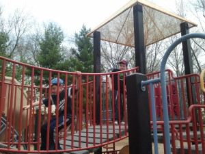 Still enjoying the playground at Ridgewood Duck Pond