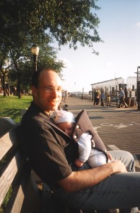 Father and Child, Riverside park