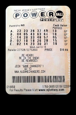 My Powerball Ticket - I had the fever too!